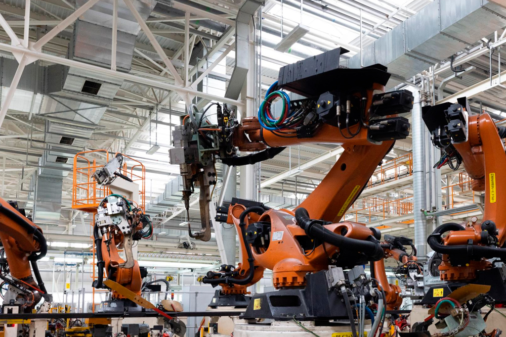 automação para linha de montagem