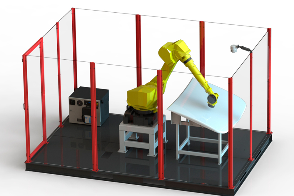 Conheça a EasySanding. Célula robotizada que revoluciona o lixamento industrial com eficiência, precisão e segurança.
